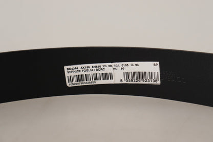 Blaues Lackleder Vernice Silberne Logoschnalle Gürtel