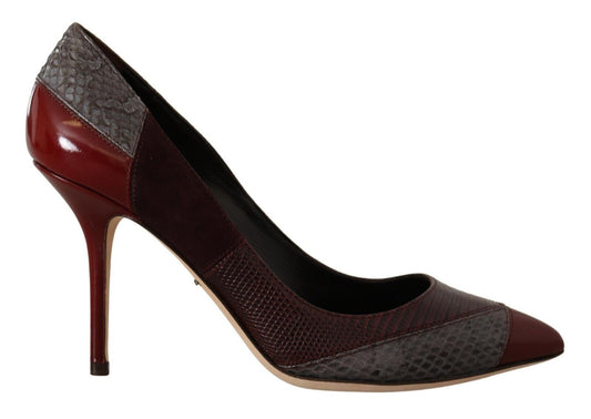 Multicolor Exotische Leder Absätze Pumps Schuhe