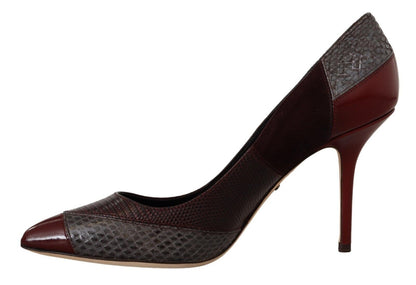 Multicolor Exotische Leder Absätze Pumps Schuhe