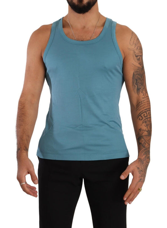 Blaues Modal ärmelloses Tank-Top T-Shirt Unterwäsche