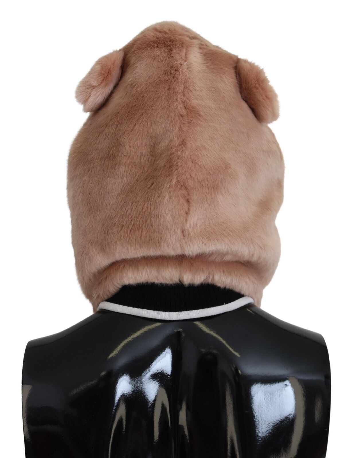 Beige Bär Pelz Ganzkopfmütze Einheitsgröße Polyester Hut