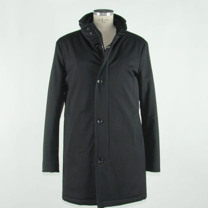 Schwarze Vergine Jacke aus Wolle
