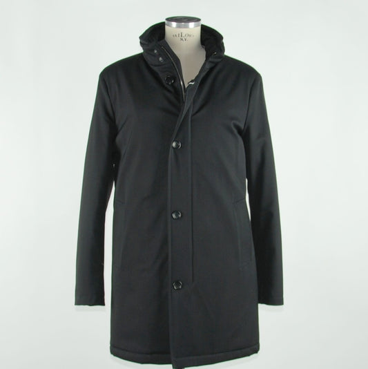 Schwarze Vergine Jacke aus Wolle