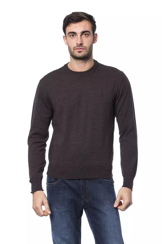 Brauner Pullover aus Merinowolle