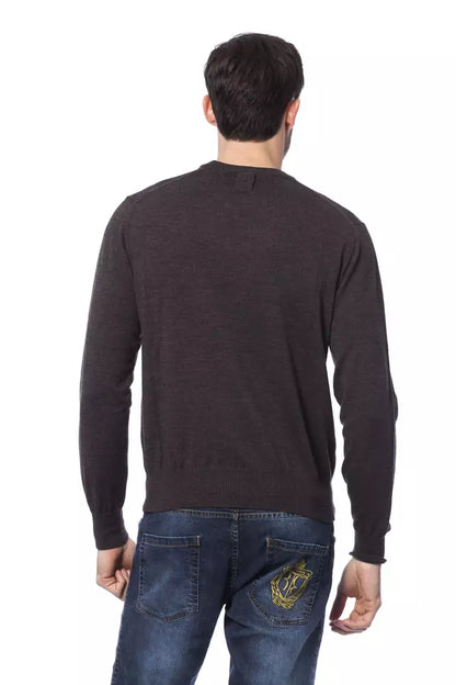 Brauner Pullover aus Merinowolle