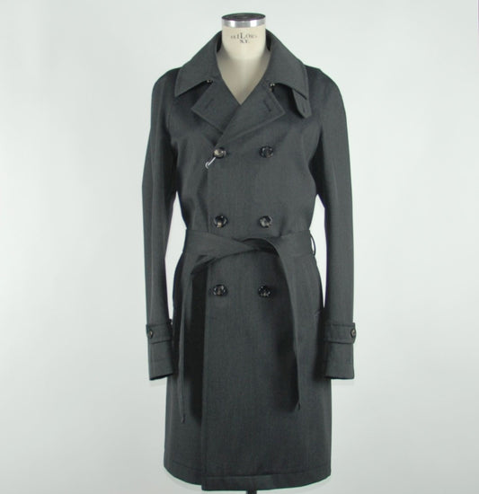 Graue Wolljacke