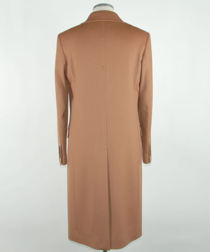 Braune Vergine Jacke aus Wolle