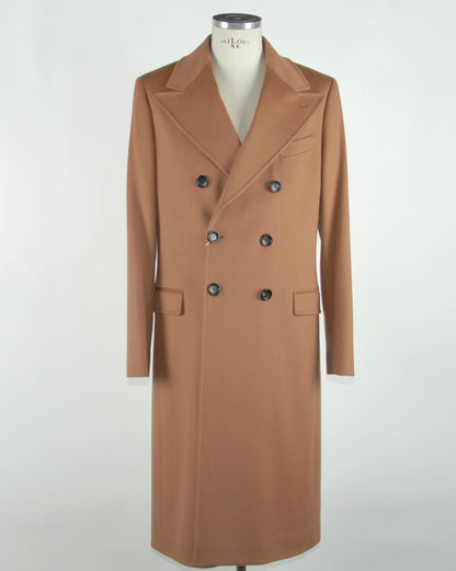 Braune Vergine Jacke aus Wolle