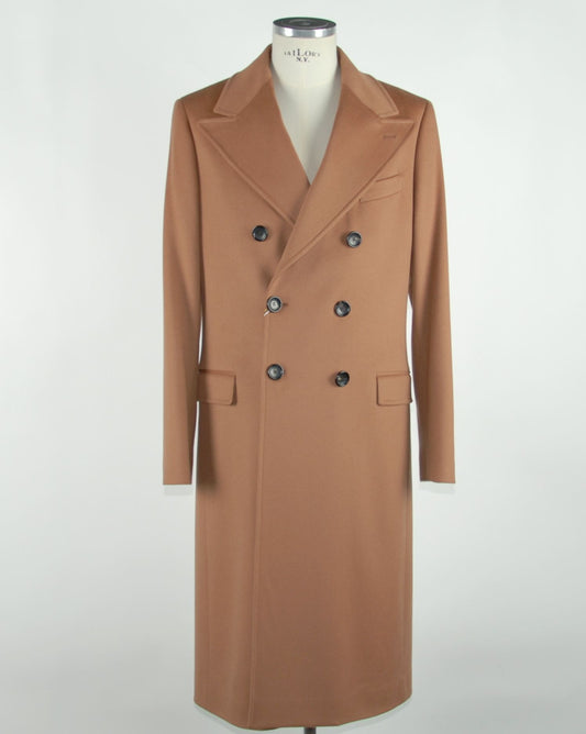 Braune Vergine Jacke aus Wolle