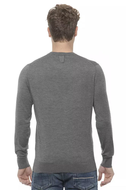 Grauer Kaschmir-Pullover