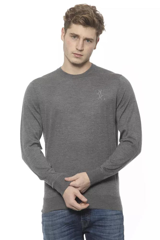 Grauer Kaschmir-Pullover
