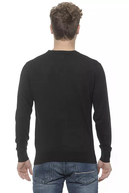 Schwarzer Kaschmirpullover