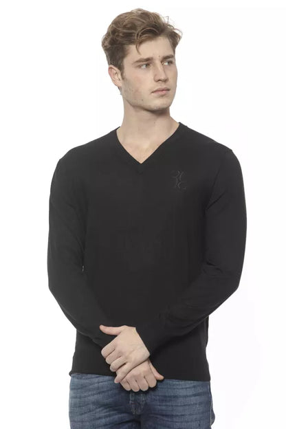 Schwarzer Kaschmirpullover