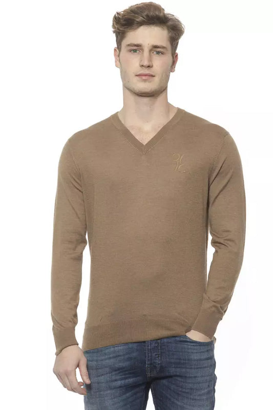 Beigefarbener Kaschmirpullover