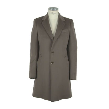 Braune Vergine Jacke aus Wolle