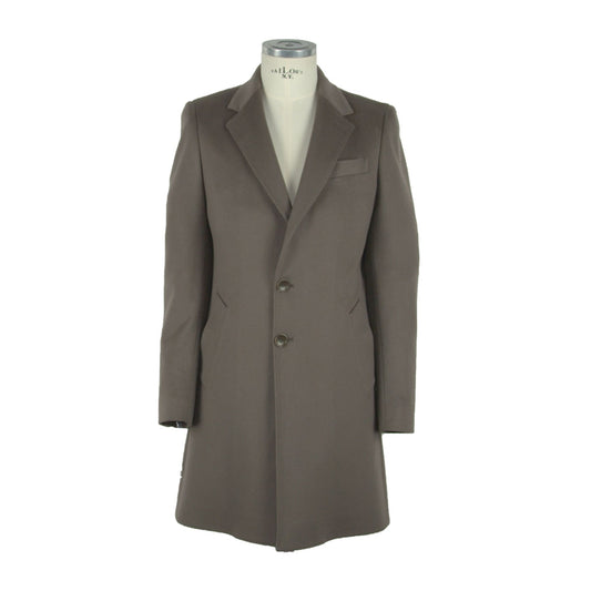Braune Vergine Jacke aus Wolle