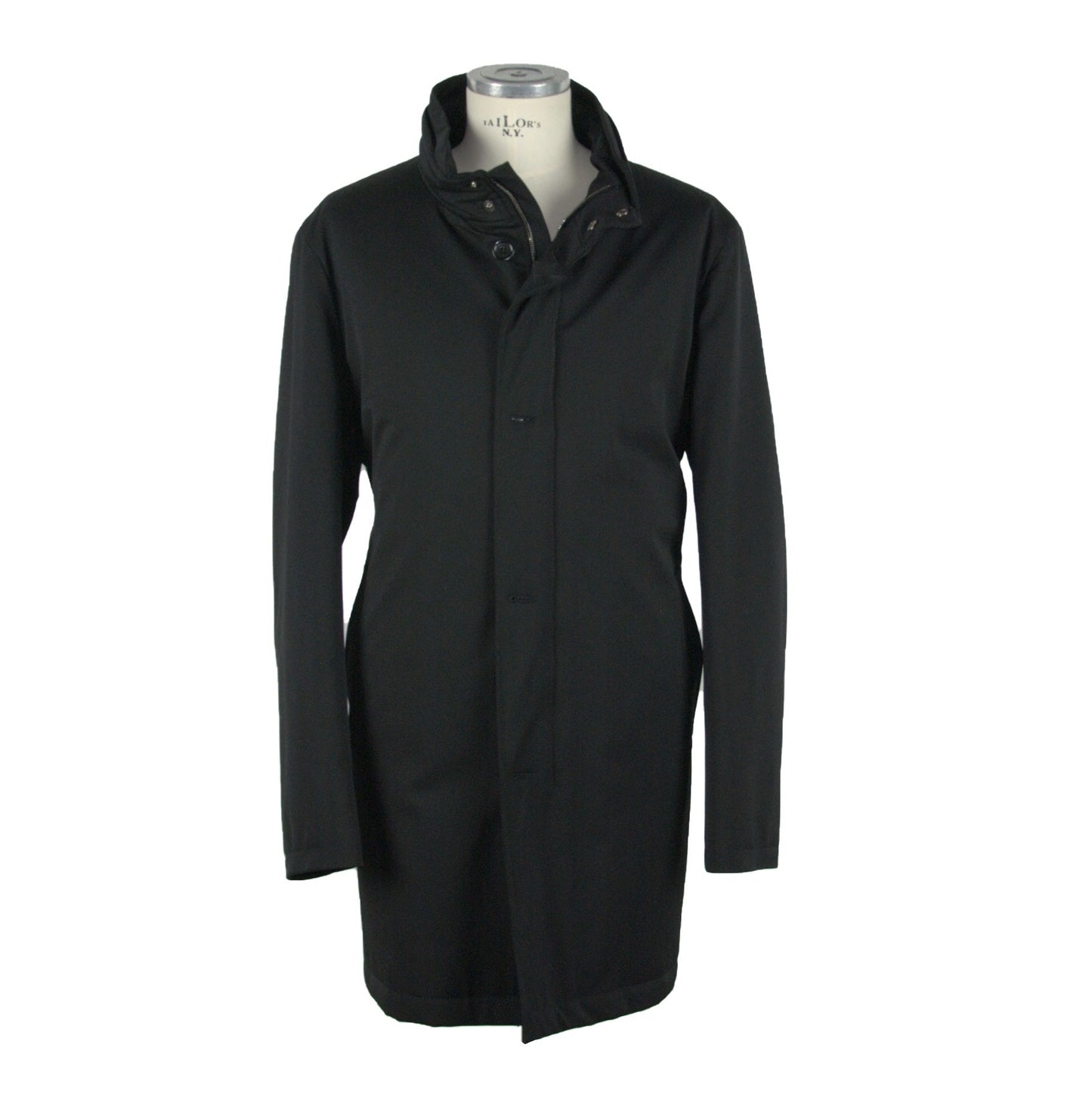 Schwarze Vergine Jacke aus Wolle