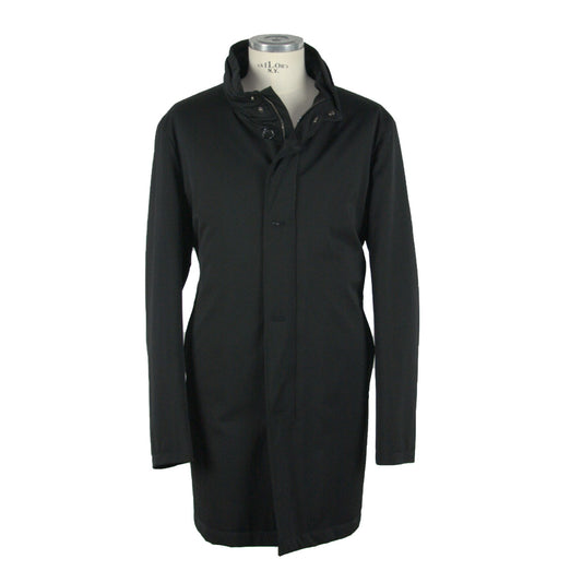 Schwarze Vergine Jacke aus Wolle