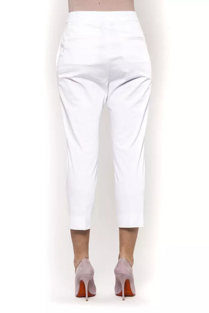 Weiße Baumwolljeans &Amp; Hose