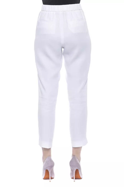 Weiße Viskose Jeans &Amp; Hose