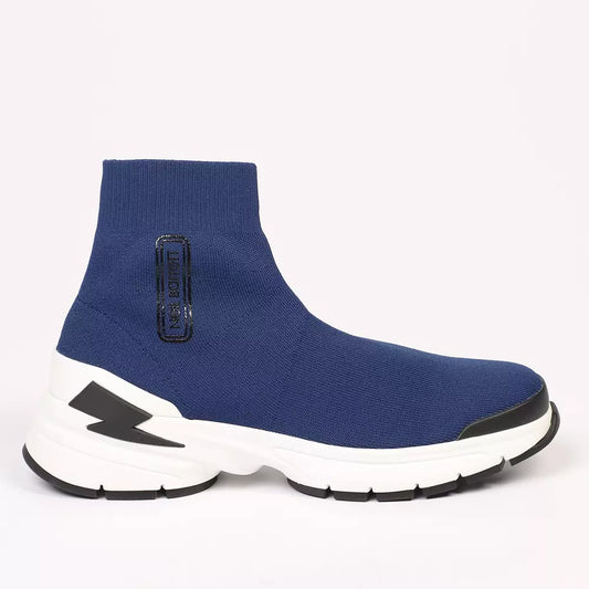 Blaues Textilfutter Sneaker