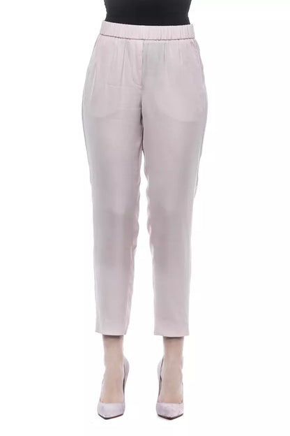 Rosa Viskose Jeans &Amp; Hose