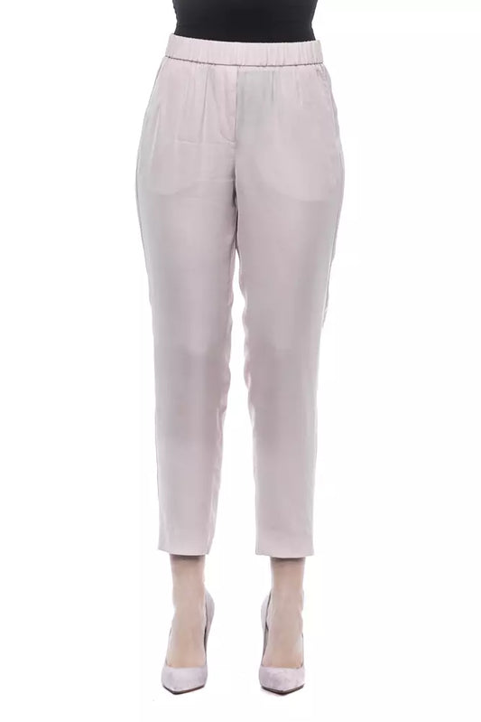 Rosa Viskose Jeans &Amp; Hose