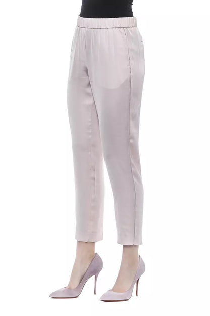 Rosa Viskose Jeans &Amp; Hose