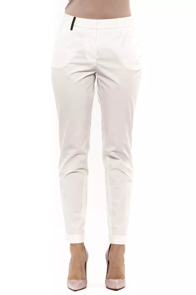 Weiße Baumwolljeans &Amp; Hose