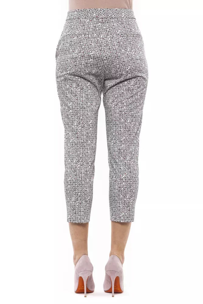 Weiße Baumwolljeans &Amp; Hose