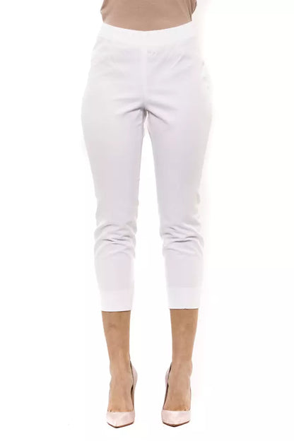 Weiße Baumwolljeans &Amp; Hose