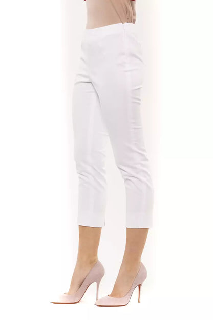 Weiße Baumwolljeans &Amp; Hose
