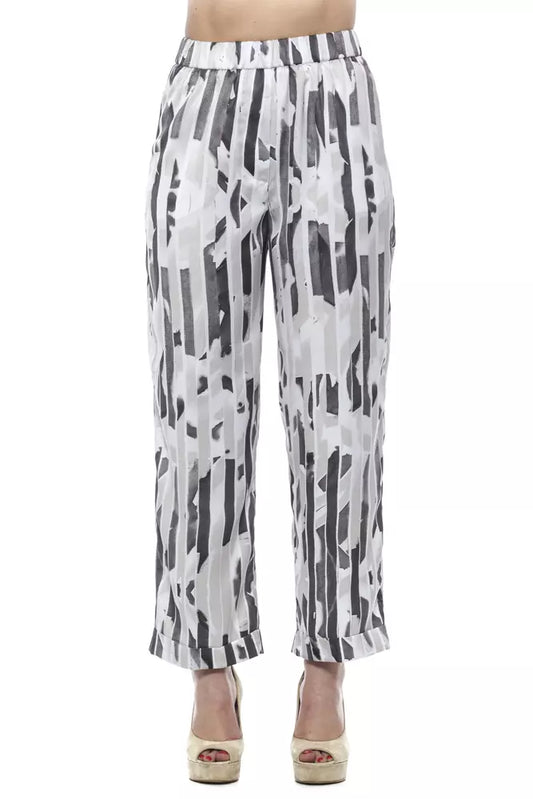Beige Polyester Jeans &Amp; Hose