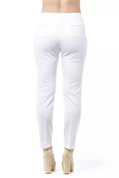 Weiße Baumwolljeans &Amp; Hose