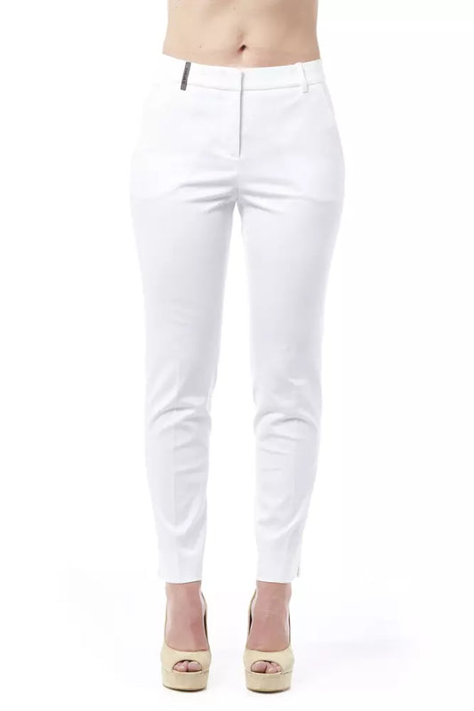 Weiße Baumwolljeans und -hosen