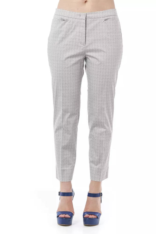 Weiße Baumwolljeans &Amp; Hose