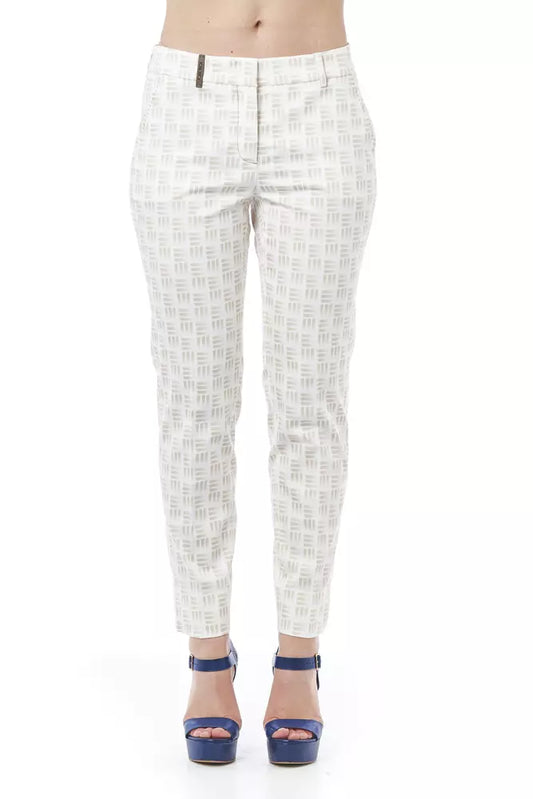 Beige Baumwolle Jeans &Amp; Hose
