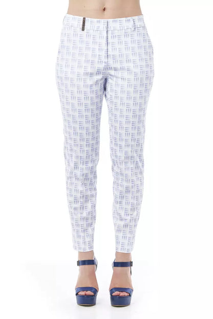 Weiße Baumwolljeans &Amp; Hose