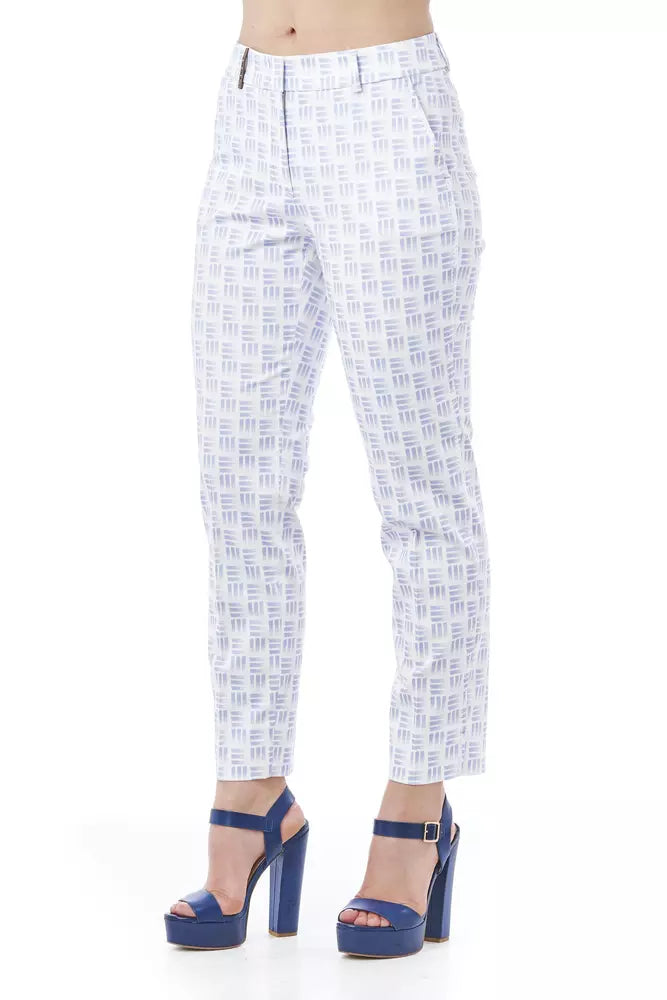Weiße Baumwolljeans &Amp; Hose