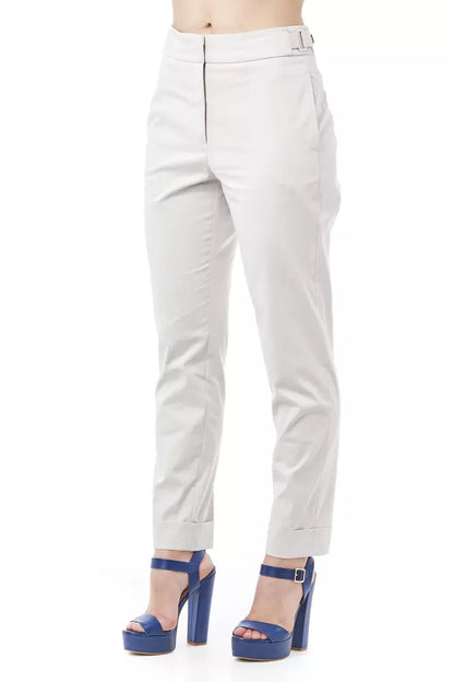 Beige Baumwolle Jeans &Amp; Hose