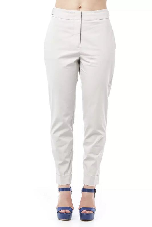 Beige Baumwolle Jeans &Amp; Hose