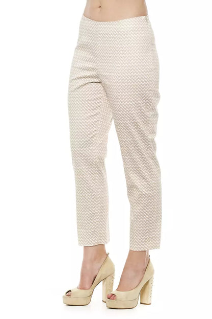 Beige Baumwolle Jeans &Amp; Hose