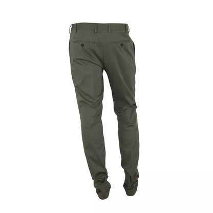 Grüne Baumwolljeans & Hose