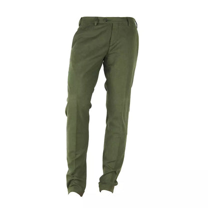 Grüne Baumwolljeans & Hose