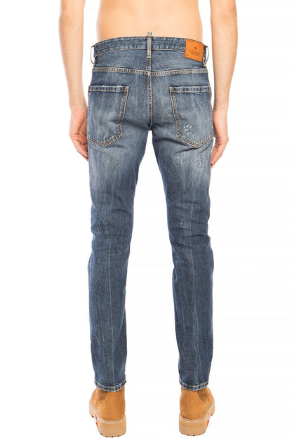 Blaue Baumwolljeans & Hose