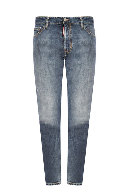 Blaue Baumwolljeans & Hose