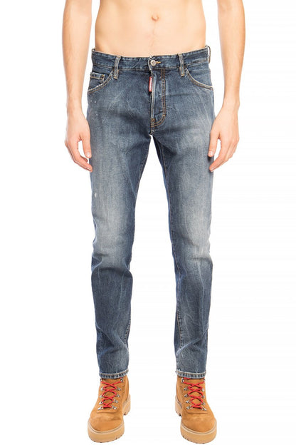 Blaue Baumwolljeans & Hose