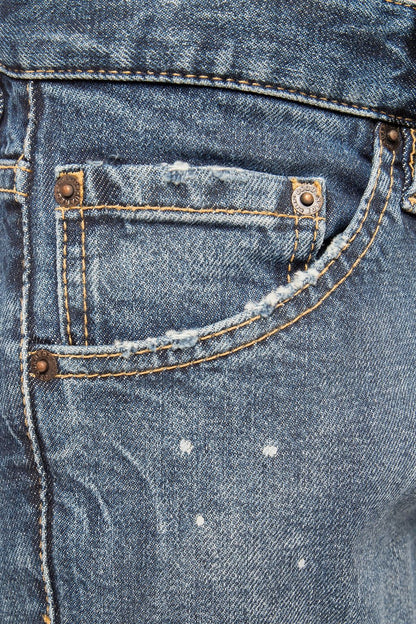 Blaue Baumwolljeans & Hose