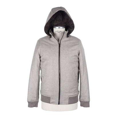 Jacke aus beiger Wolle