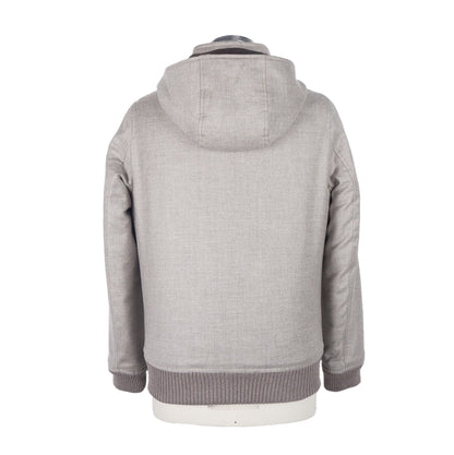 Jacke aus beiger Wolle